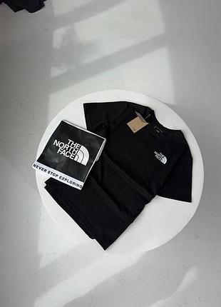 Мужская футболка the north face черная хлопковая тенниска зе норт фейс на лето l (b)