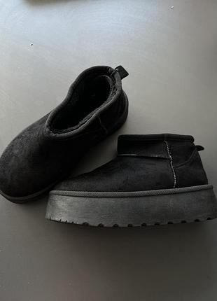 Уггі жіночі ugg низькі чорні
