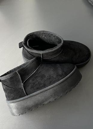 Уггі жіночі ugg низькі чорні 3