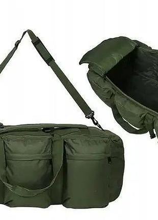Тактичний рюкзак - сумка 2в1 mil-tec combat duffle bag tap 98л 85 x 34 x 29 см олива