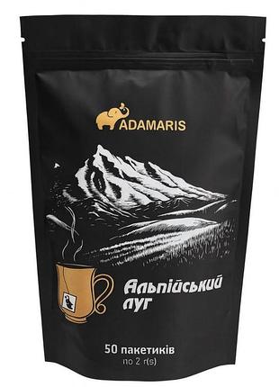 Чай adamaris "альпийский луг" травяной 50 пакетиков