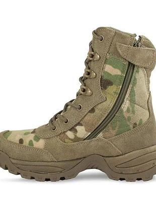 Тактические берцы демисезонные для военные мил тек mil-tec tactical side zip boots мультикам