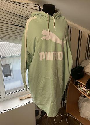 Жіноча туніка puma худі м'ятного кольору розмір l