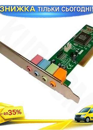 Ku звуковая карта pci universal fit 32-bit 4-канальная без дополнительного питания для пк аудио адапте uni2l_k