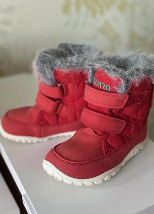 Черевики для дітей saguaro macaron barefoot червоні 26 розмір, 16 см, водонепроникні