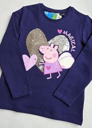 Свитшот детский на флисе peppa pig 98-104 см для девочек