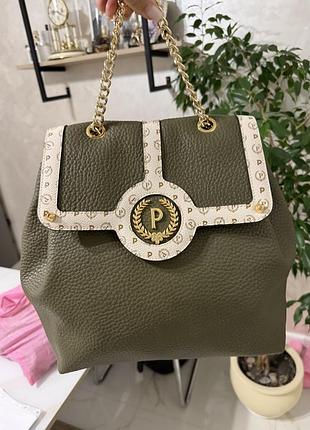 Рюкзак жіночий pollini хакі, молочний