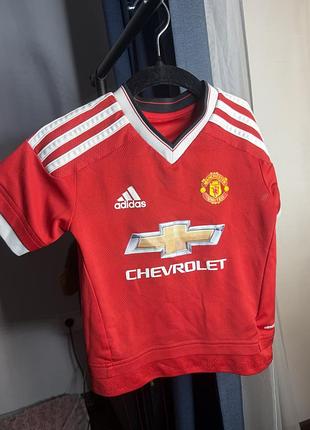 Футболка для хлопчика adidas manchester united червона