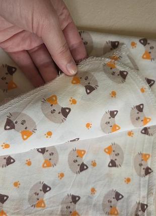 Пелюшки котонові з принтом 2