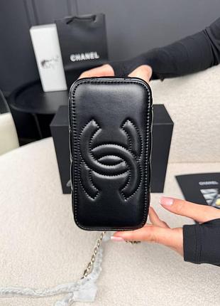 Жіноча сумка mini vanity case in black lambskin 3