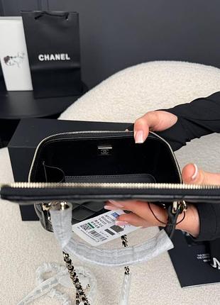Жіноча сумка mini vanity case in black lambskin 5