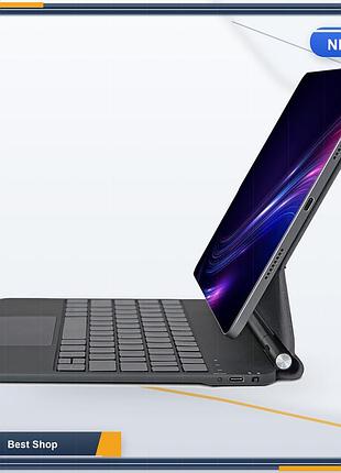 Клавіатура-чохол magic keyboard з трекпадом для ipad air 11" (m4/m3/m2), pro 11", air 10.9" bluetooth qwerty підсвітка чорний