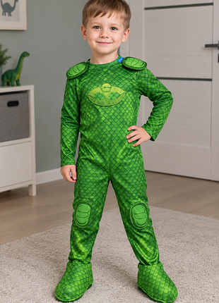 Карнавальний костюм для хлопчика геко гекко pj masks, герої в масках pgmasks, вік  3-4 роки.