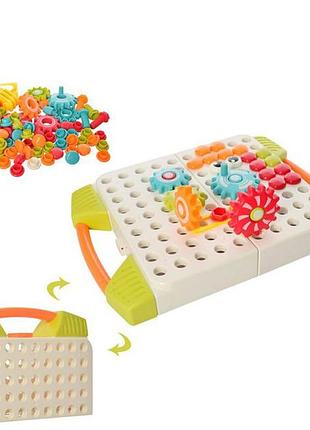 Розвиваючий набір limo toy креативна мозаїка в валізі 97 дет зелена (m5572gr)