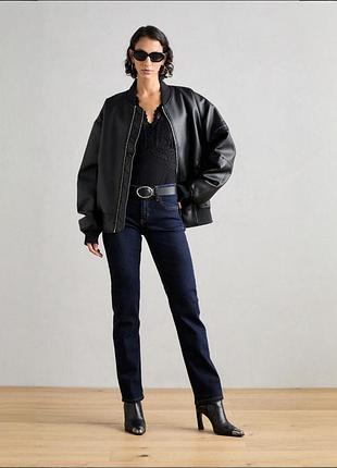 Джинсы женские esprit straight stretch темно-синие прямые w28 l32 длинные