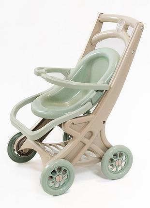 Візок для ляльки doloni з шезлонгом м'ятний eco (0122/01eco)