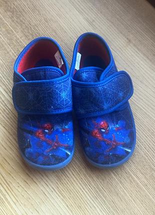 Капці для хлопчика spider-man сині