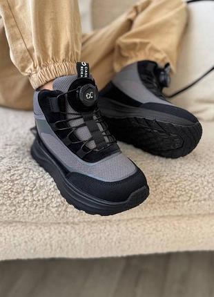 Ботинки 184, р.33,34,35,36,37,38, waterproof, серый 2