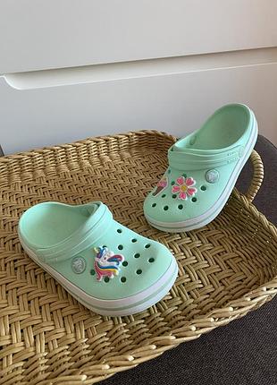 Crocs c11 крокси сабо сандалі босоніжки для дівчинки, устілка 17,5 / 18 см