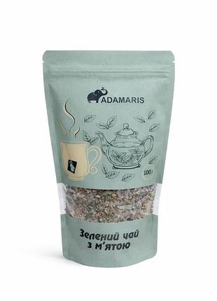 Рассыпной чай adamaris "зеленый с мятой " 100г