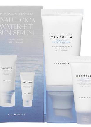 Сет skin1004 hyalu-cica water-fit sun serum spf50+ (50 ml + 15 ml)