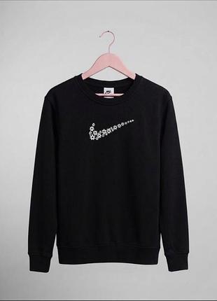 Світшот жіночий nike чорний з логотипом