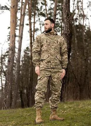 Тактичний костюм для військових весняно - літній горка ріп-стоп піксель