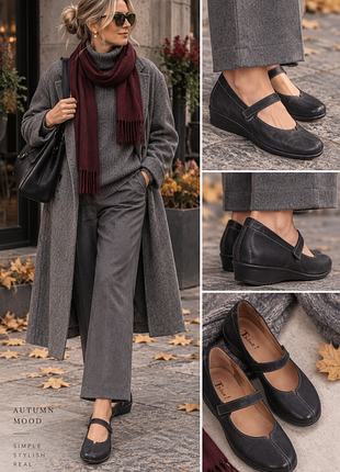 Кожаные туфли comfort style / ортопедическая стелька / flexible comfort / германия