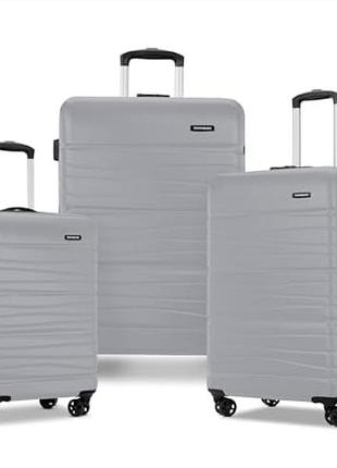 Набор жестких чемоданов samsonite evolve se hardside expandable luggage 3-piece set в стильном сером цвете 3