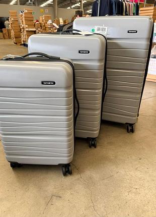 Набор жестких чемоданов samsonite evolve se hardside expandable luggage 3-piece set в стильном сером цвете 5