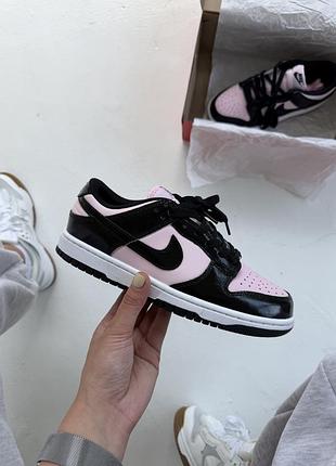 Dunk low patent black / pink 2