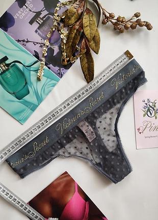 Ажурні трусики жіночі стрінги victoria's secret m 38