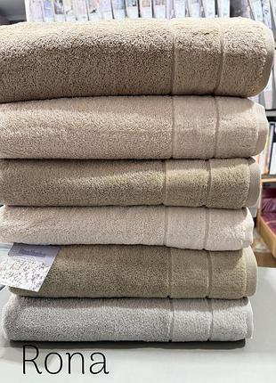 Набір махрових рушників для лазні hanibaba vip cotton 70 на 140 см 6 штук rona