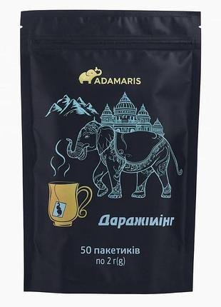 Чай adamaris "дарджилинг" зеленый 50 пакетиков