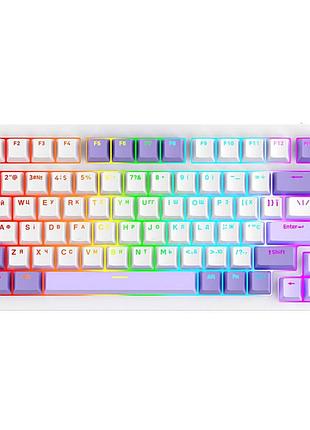 Беспроводная клавиатура proove gaming coupe (ukraine layout) white/purple