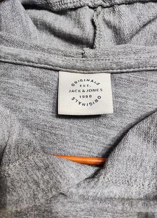 Jack&jones серое худи, толстовка 3