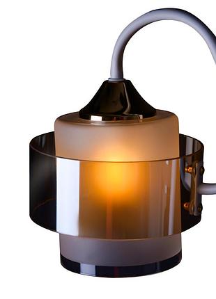 Торшер lk-729f/2 e27 wh+fg brille 25-389 5