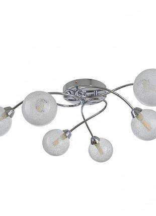 Люстра потолочная галогенная в спальню g9 40w ch (lk-693c/6) brille 24-438