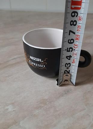 Чашка nescafé керамічна чорна для еспресо 8