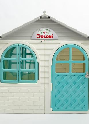 Ігровий будиночок doloni зі шторками маленький білий (02550/15)