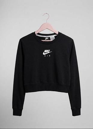 Світшот жіночий nike air укорочений чорний