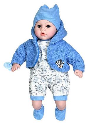 Пупс cute and cuddly мой малыш мягконабивная музыка, звуковые эффекты 45 см голубой (m4014-1iuabl)