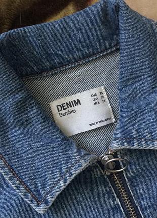 Жіноча джинсова сукня bershka синя 3