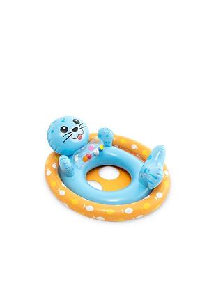 Коло intex надувний плотик морський котик 76х58 см (59570fs)