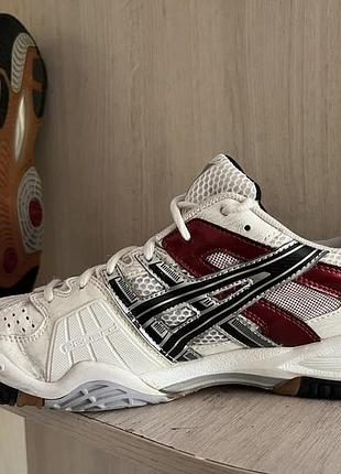 Кросівки чоловічі asics gel-blade 3 білі з бордовим