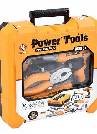 Набор инструментов power tools интерактивный шуруповерт световые эффекты 26 прдм (t012a)