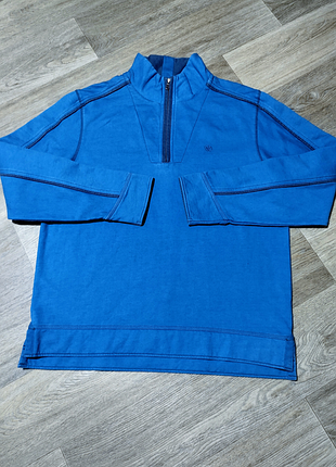 Мужская синяя кофта на флисе , размер l-xl .