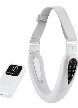 Массажер для подтяжки лица v-face (ems + led терапия) / корректор овала лица, ems