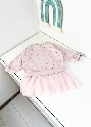 Сукня світшот h&m 18-24м 2