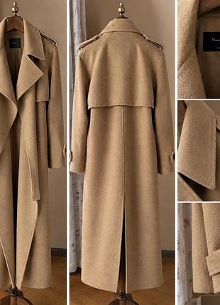 Пальто жіноче massimo dutti бежеве